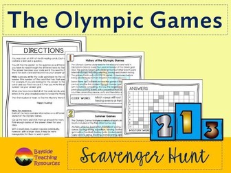 Olympic Games Scavenger Hunt activity