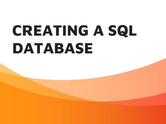 Creating a SQL Database