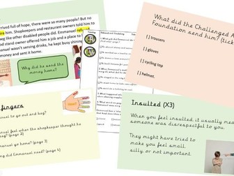 Emmanuel's Dream VIPERS Guided Reading planning
