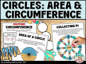 Area & Circumference of Circles Activities KS3