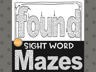 Sight Word Mazes