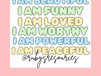 Pastel Affirmations Poster