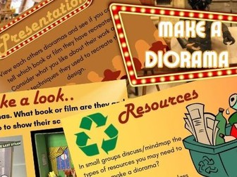 Shoebox Diorama - Set Design using favourite book or film as stimulus