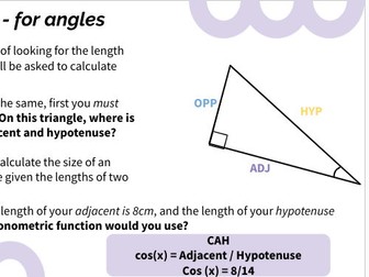 TRIGONOMETRIC FUNCTION GCSE MATHS 9 - 1