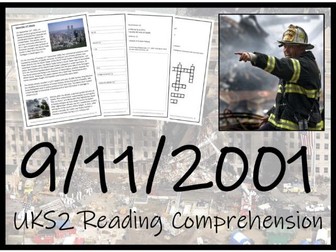 UKS2 9/11 Terrorist Attacks Reading Comprehension Activity