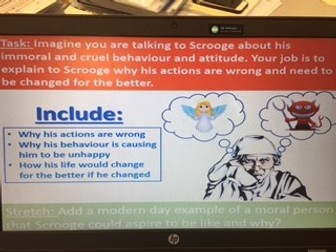 Full Reading SOW for Scrooge at KS3