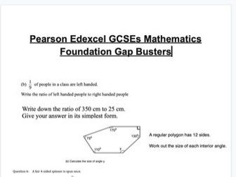 Pearsons Edexcel GCSE Mathematics Foundation Gap Busters