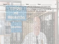 Airports-Hotels Word Maze