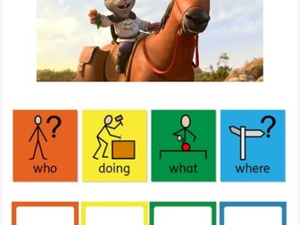 Colourful semantics highway rat worksheet