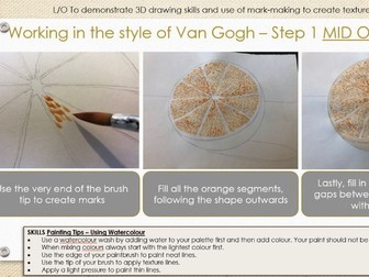 KS3 Art - Van Gogh and Texture FULL PROJECT BUNDLE