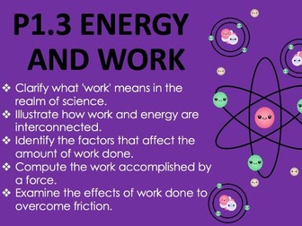 P1.3 Energy and work