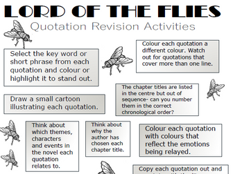 Lord of the Flies Quotation Revision