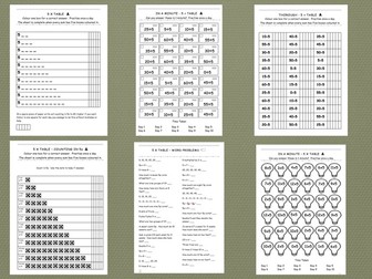 Five Times Table - Comprehensive Workbook