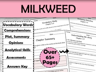 Milkweed Novel Study