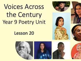 Poetry SOW - Voices Across the Century (Part B)