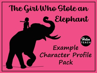 The Girl Who Stole an Elephant Example Character Profile Text Pack