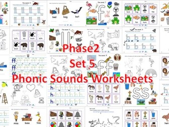 Phase 2 Set 5 Phonic Sounds Worksheets