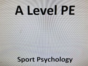 Edexcel A Level PE Sport Psychology Revision Booklet