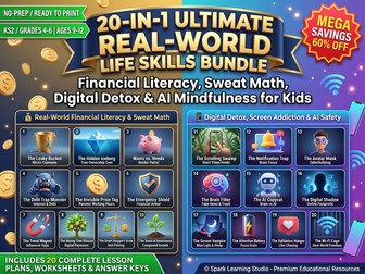 20-in-1 Ultimate Real-World Life Skills Mega Bundle | KS2 Math, SEL, Financial Literacy & Digital Detox