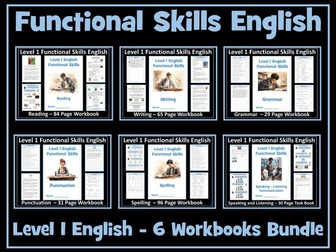 English Functional Skills Level 1 Workbooks Bundle