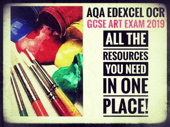 GCSE ART EXAM SUPPORT. 89% SAVING!