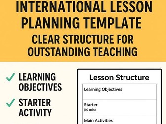 International Lesson Planning Template