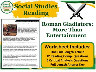 Roman Gladiators: More Than Entertainment