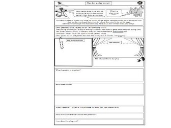Playscript Template KS1 and KS2