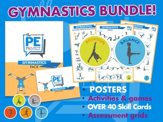 Gymnastics Bundle - (Full Pack PLUS Balance and Roll Posters)