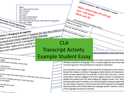 child language acquisition essay structure