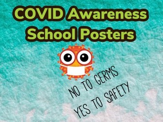 Covid Awareness School Posters
