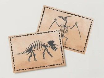 Dinosaur skeleton templates & background