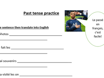 Past tense revision with 'avoir' and 'être'