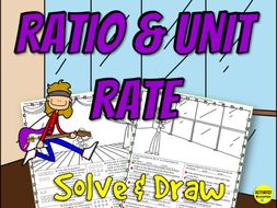 Ratios & Unit Rates Solve & Draw Activity