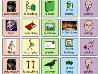 Wednesday (The Show) – Colourful Semantics Activity Pack