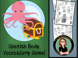 Cuerpo / Body Spanish Vocabulary Game ~ Octopus On Guard