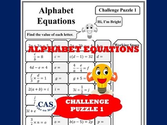ABC Equations - Algebra Challenge Puzzles
