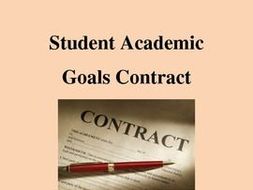 Student Academic Goal Contract