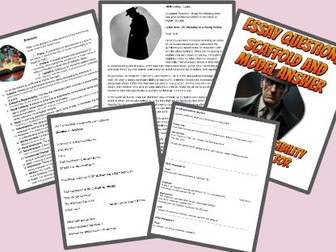 An Inspector Calls: Social Responsibility - Scaffold, Model Essay and Exam Questions (GCSE)