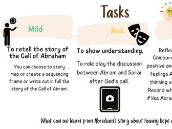 RED (Religious Education Directory) Year 4: Creation and Covenant:Week 1 The Call of Abraham