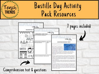 Bastille Day Activity Resource Pack