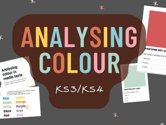 Analysing Colour Activity - KS3/KS4