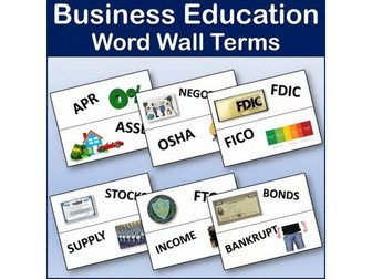 60 Business Education Word Wall Terms