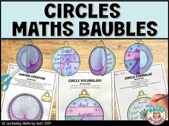 Christmas Maths Circles Activities KS3 Geometry