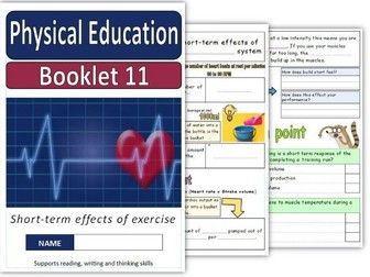 PE Booklet 11: Short-Term Effects Of Exercise (NEW)