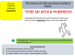 Year 7: Caesar Murder Mystery (Lesson 4)