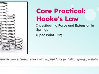 IGCSE Physics: Core Practical — Hooke's Law | Edexcel Modular | Unit 1 | L14