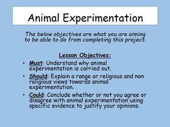 Animal experimentation research activity