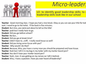 Micro Leadership: Students as Leaders