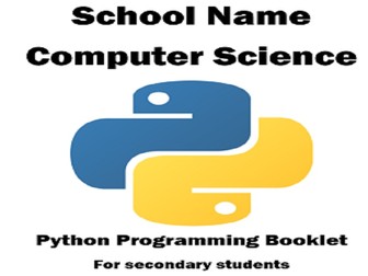 Python Programming Booklet for Secondary Students and Teachers